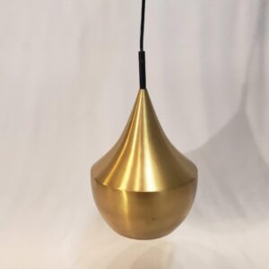 Satin Brass Metal Dome Pendant Light, Luxe-Glam Style, High graded Ceiling Lamp Lantern
