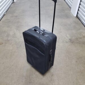 Black Soft Suitcase 25x14x8 with 2 wheels
