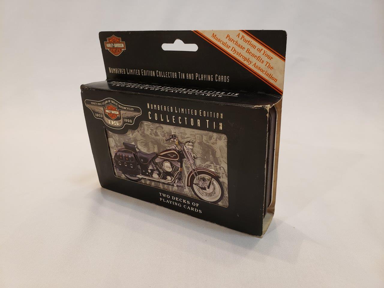 Harley-Davidson Motorcycles 95th Anniversary Collectible Tin & Playing Cards, Two Decks of Playing Cards - Image 6