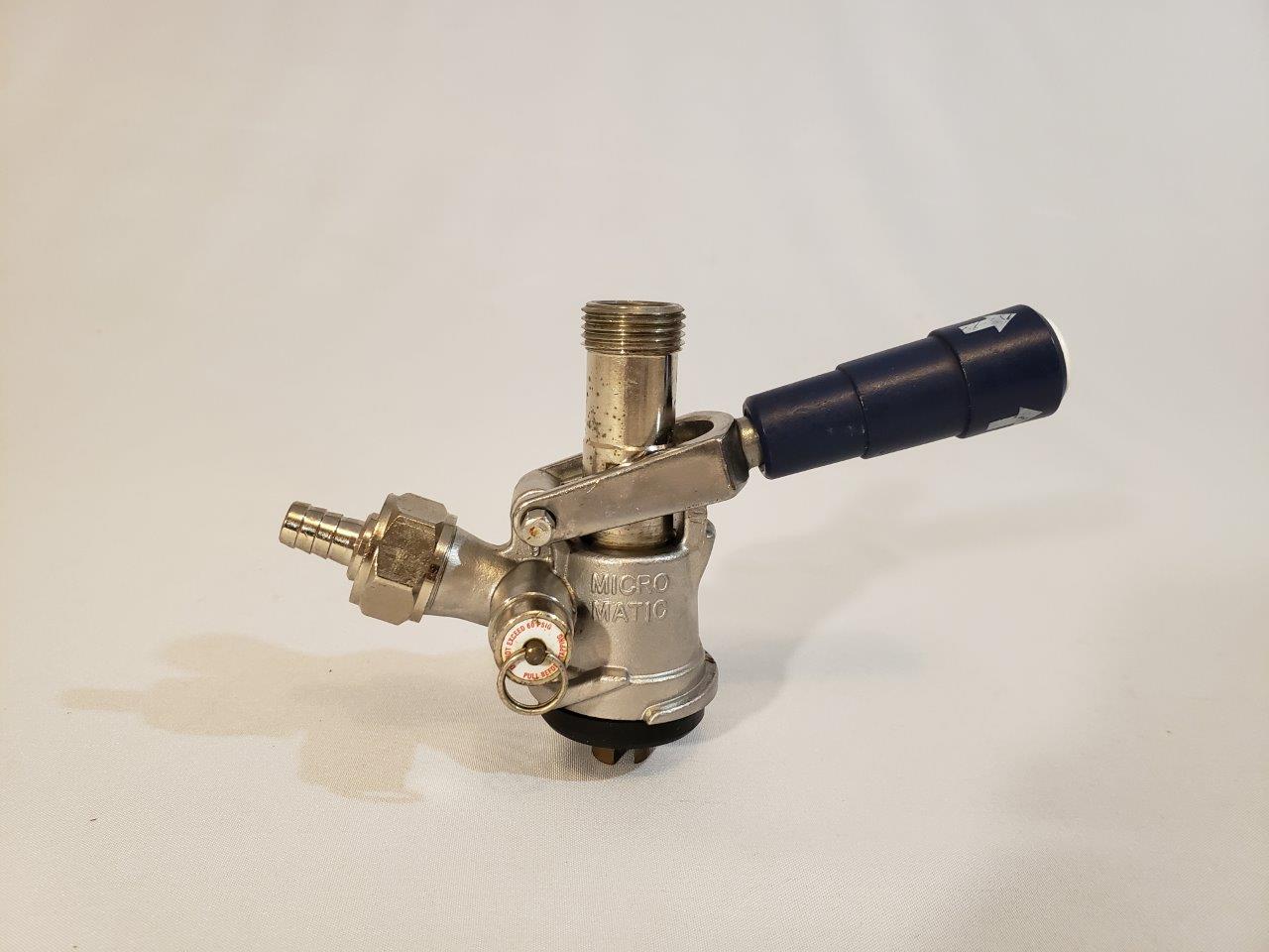 Micro Matic Keg Coupler - Tap w/ Blue Lever Handle SK184.03 - Image 2