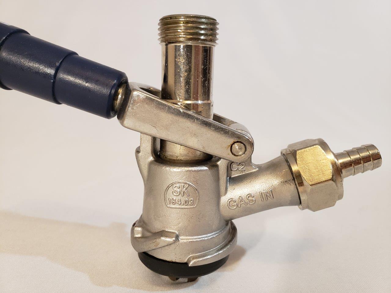 Micro Matic Keg Coupler - Tap w/ Blue Lever Handle SK184.03 - Image 5