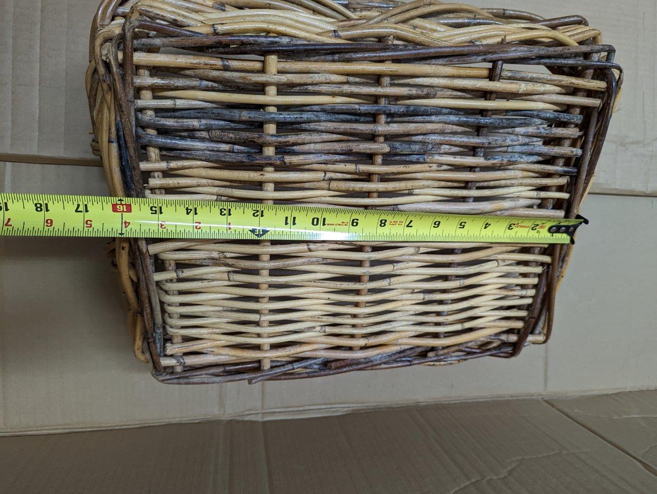 Wicker Basket, Storage 21"x15" - Image 2
