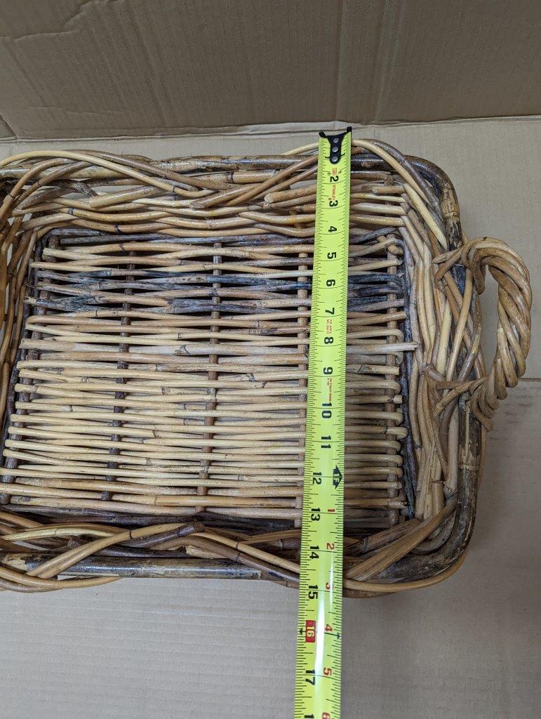 Wicker Basket, Storage 21"x15" - Image 10