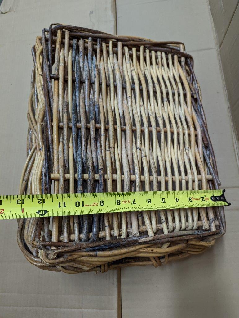 Wicker Basket, Storage 21"x15" - Image 11