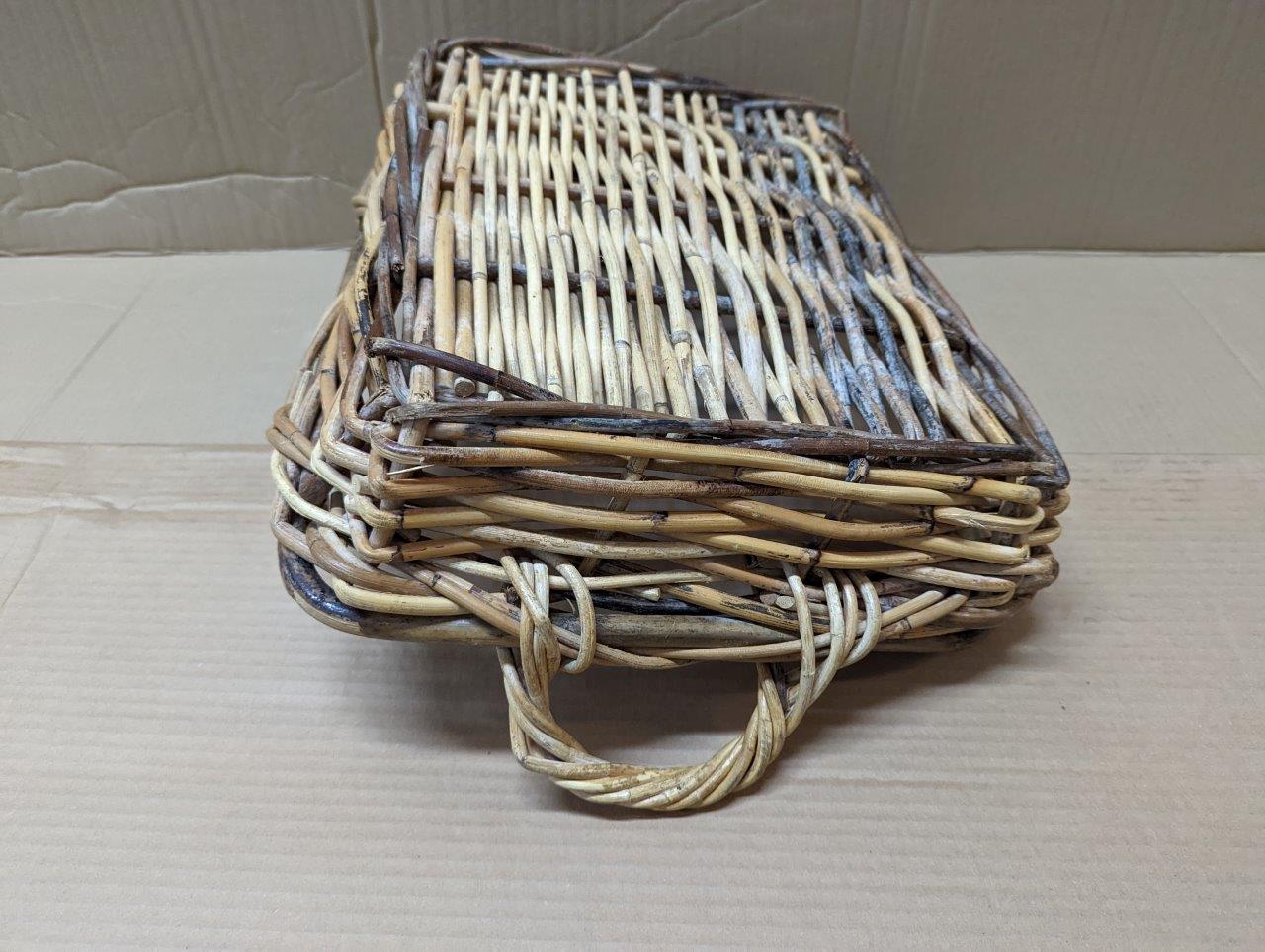 Wicker Basket, Storage 21"x15" - Image 5
