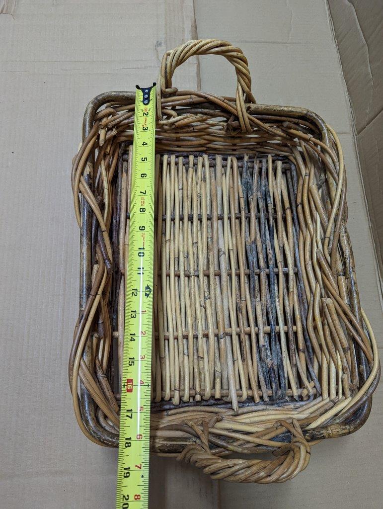 Wicker Basket, Storage 21"x15" - Image 8