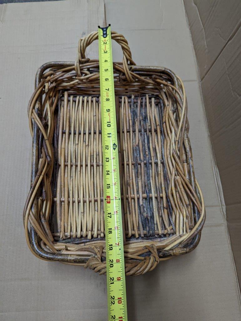 Wicker Basket, Storage 21"x15" - Image 9