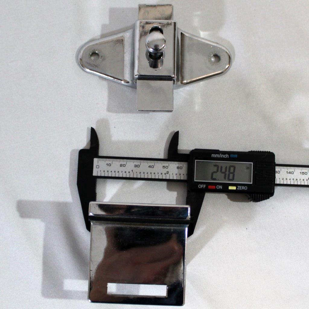 Sentry Supply 656-6950 Door Latch Set, 1-1/4 inch, Pilaster, Zamak, Chrome, Inswing, Square, Kit - Image 10
