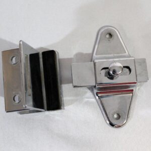 Sentry Supply 656-6950 Door Latch Set, 1-1/4 inch, Pilaster, Zamak, Chrome, Inswing, Square, Kit